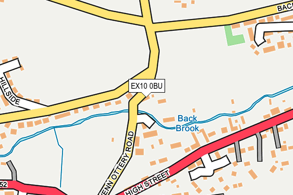 EX10 0BU map - OS OpenMap – Local (Ordnance Survey)