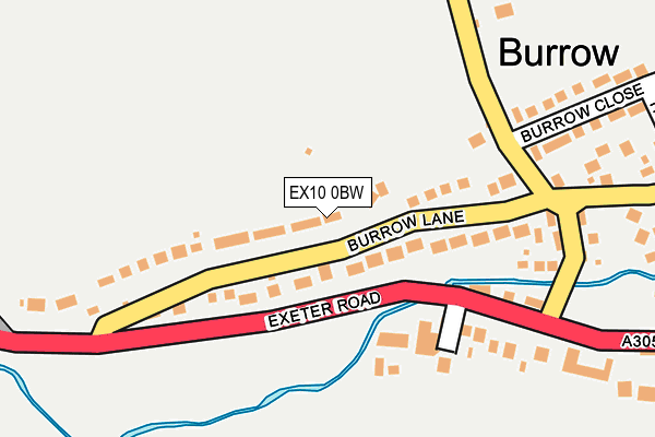 EX10 0BW map - OS OpenMap – Local (Ordnance Survey)