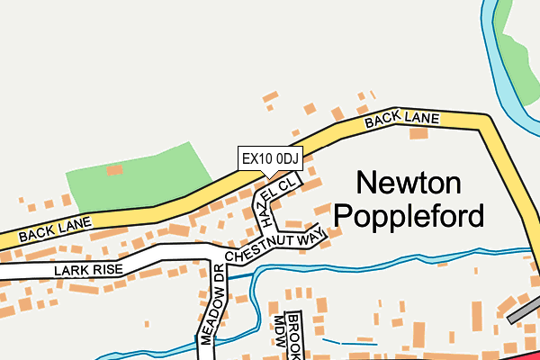 EX10 0DJ map - OS OpenMap – Local (Ordnance Survey)