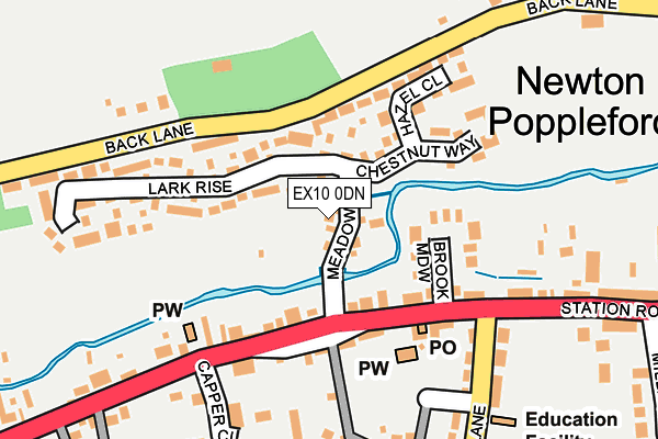 EX10 0DN map - OS OpenMap – Local (Ordnance Survey)