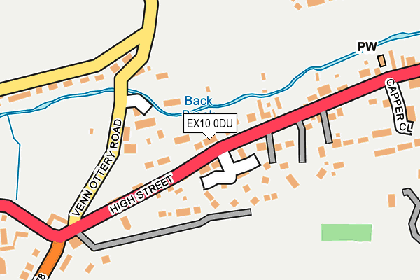 EX10 0DU map - OS OpenMap – Local (Ordnance Survey)