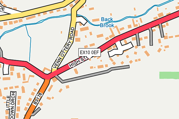 EX10 0EF map - OS OpenMap – Local (Ordnance Survey)