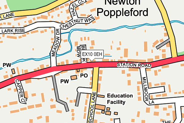 EX10 0EH map - OS OpenMap – Local (Ordnance Survey)