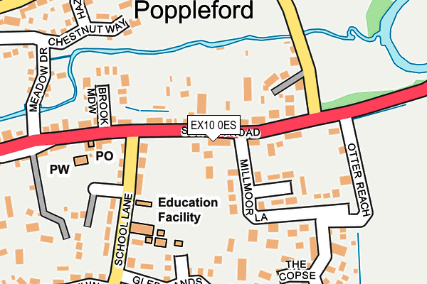 EX10 0ES map - OS OpenMap – Local (Ordnance Survey)