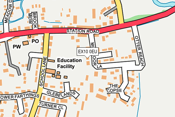 EX10 0EU map - OS OpenMap – Local (Ordnance Survey)