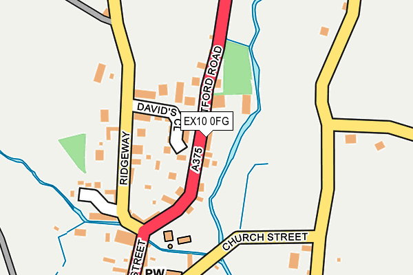 EX10 0FG map - OS OpenMap – Local (Ordnance Survey)