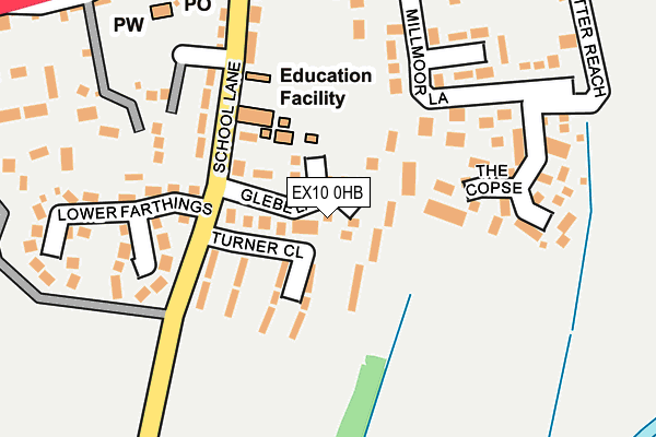 EX10 0HB map - OS OpenMap – Local (Ordnance Survey)