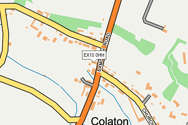 EX10 0HH map - OS OpenMap – Local (Ordnance Survey)