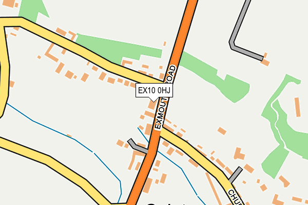 EX10 0HJ map - OS OpenMap – Local (Ordnance Survey)