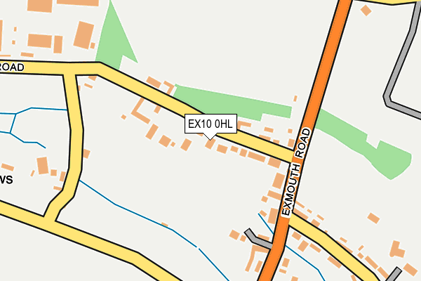 EX10 0HL map - OS OpenMap – Local (Ordnance Survey)