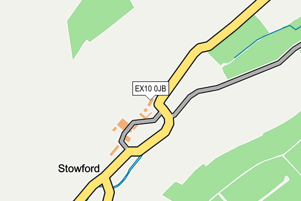 EX10 0JB map - OS OpenMap – Local (Ordnance Survey)