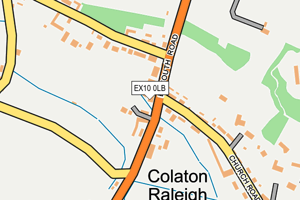 EX10 0LB map - OS OpenMap – Local (Ordnance Survey)