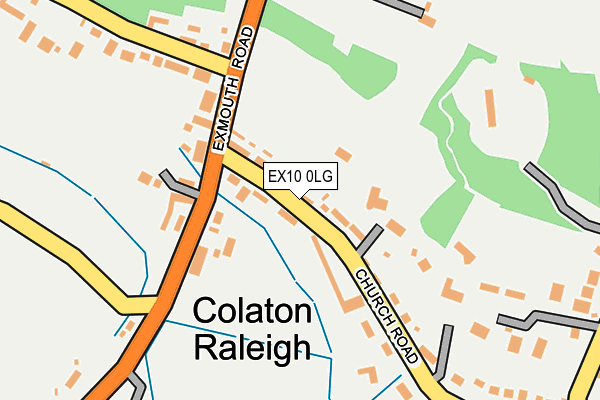 EX10 0LG map - OS OpenMap – Local (Ordnance Survey)