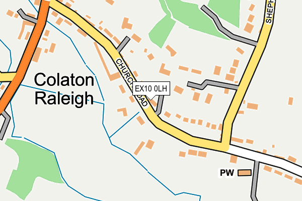 EX10 0LH map - OS OpenMap – Local (Ordnance Survey)