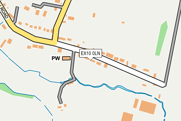 EX10 0LN map - OS OpenMap – Local (Ordnance Survey)