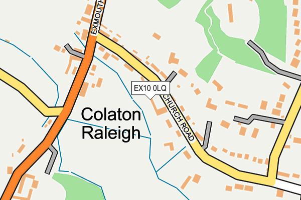 EX10 0LQ map - OS OpenMap – Local (Ordnance Survey)