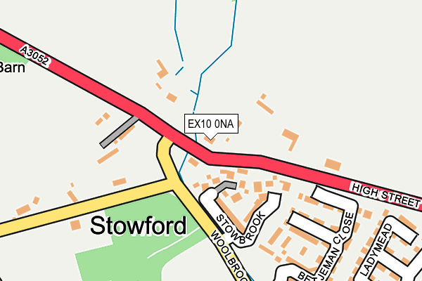 EX10 0NA map - OS OpenMap – Local (Ordnance Survey)