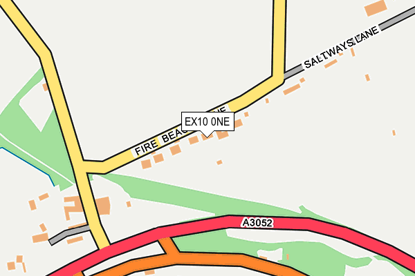 EX10 0NE map - OS OpenMap – Local (Ordnance Survey)