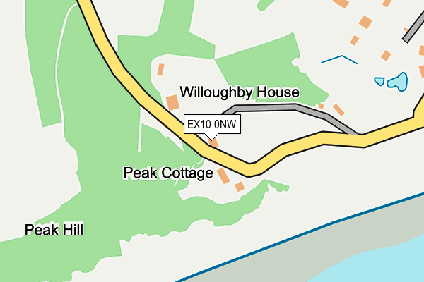 EX10 0NW map - OS OpenMap – Local (Ordnance Survey)