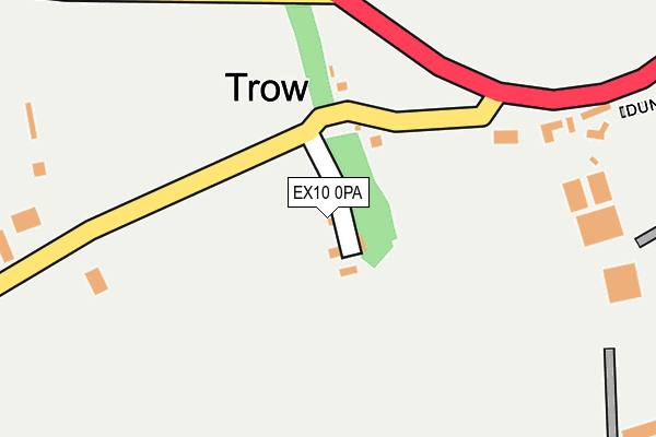 EX10 0PA map - OS OpenMap – Local (Ordnance Survey)