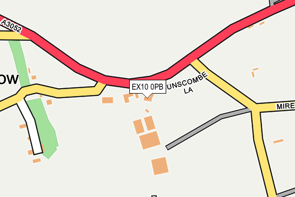 EX10 0PB map - OS OpenMap – Local (Ordnance Survey)