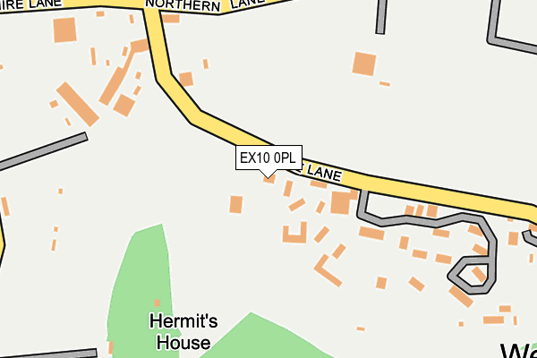 EX10 0PL map - OS OpenMap – Local (Ordnance Survey)