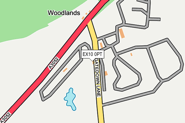 EX10 0PT map - OS OpenMap – Local (Ordnance Survey)