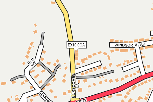 EX10 0QA map - OS OpenMap – Local (Ordnance Survey)