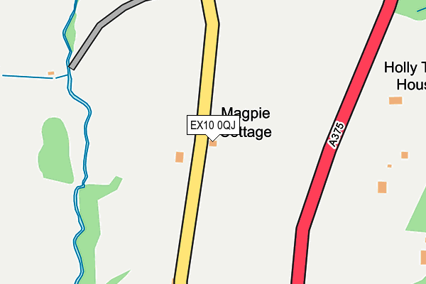 EX10 0QJ map - OS OpenMap – Local (Ordnance Survey)