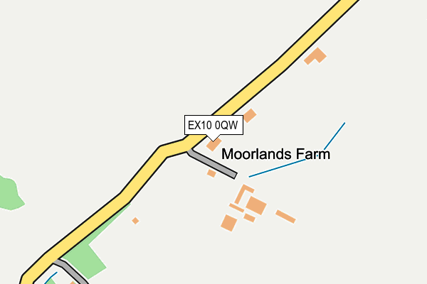 EX10 0QW map - OS OpenMap – Local (Ordnance Survey)