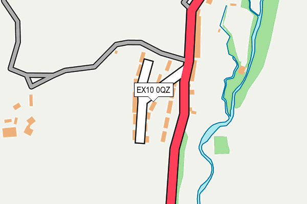 EX10 0QZ map - OS OpenMap – Local (Ordnance Survey)