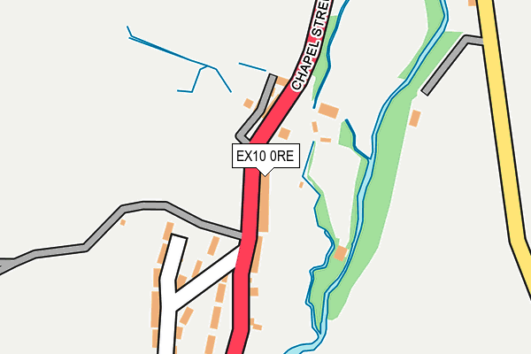 EX10 0RE map - OS OpenMap – Local (Ordnance Survey)