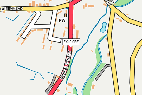EX10 0RF map - OS OpenMap – Local (Ordnance Survey)
