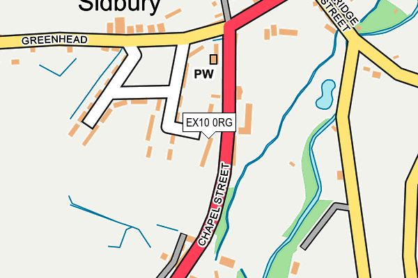 EX10 0RG map - OS OpenMap – Local (Ordnance Survey)