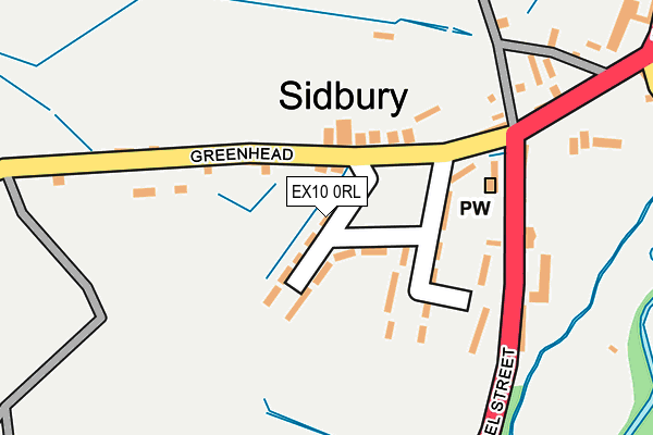 EX10 0RL map - OS OpenMap – Local (Ordnance Survey)