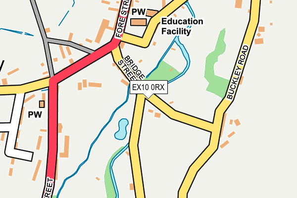 EX10 0RX map - OS OpenMap – Local (Ordnance Survey)