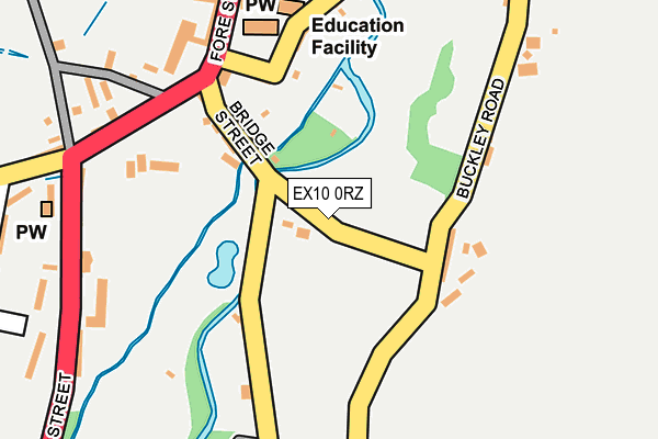 EX10 0RZ map - OS OpenMap – Local (Ordnance Survey)