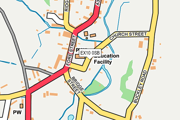 EX10 0SB map - OS OpenMap – Local (Ordnance Survey)