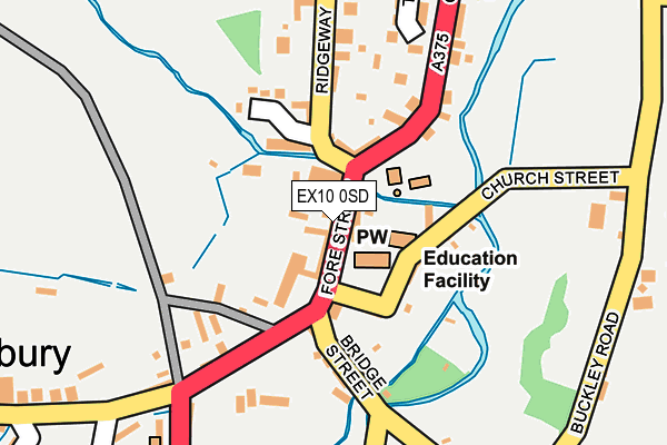 EX10 0SD map - OS OpenMap – Local (Ordnance Survey)