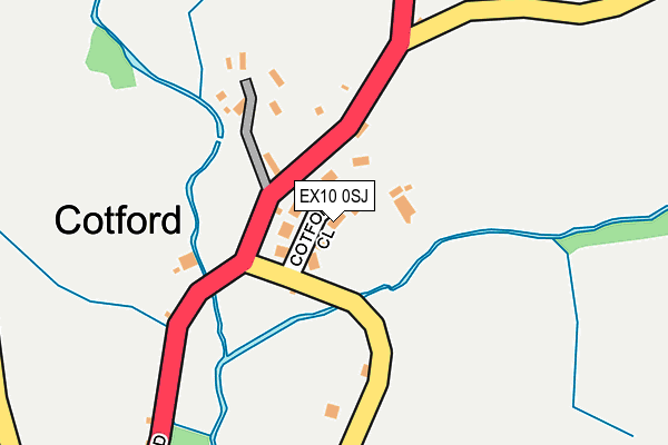 EX10 0SJ map - OS OpenMap – Local (Ordnance Survey)