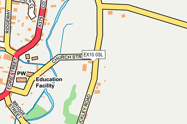 EX10 0SL map - OS OpenMap – Local (Ordnance Survey)