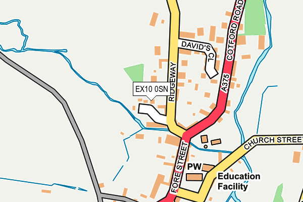 EX10 0SN map - OS OpenMap – Local (Ordnance Survey)