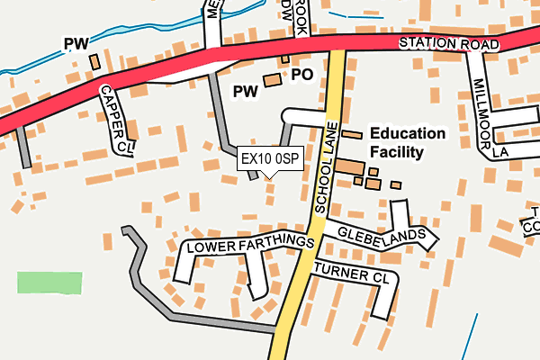 EX10 0SP map - OS OpenMap – Local (Ordnance Survey)