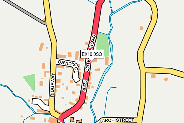 EX10 0SQ map - OS OpenMap – Local (Ordnance Survey)