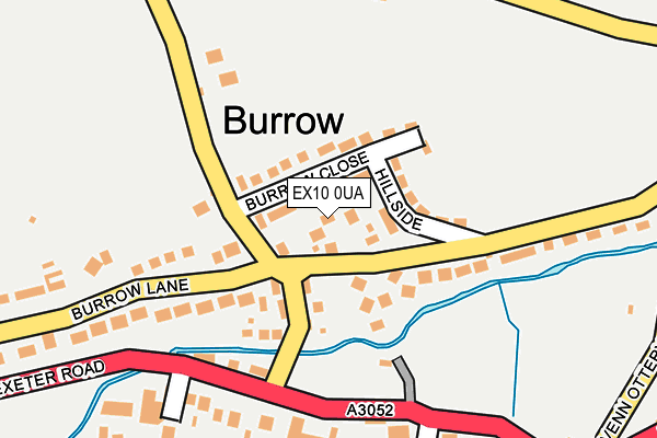 EX10 0UA map - OS OpenMap – Local (Ordnance Survey)