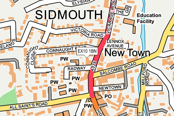 EX10 1BN map - OS OpenMap – Local (Ordnance Survey)