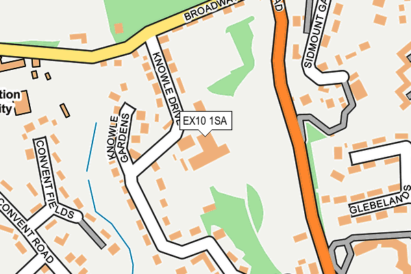 EX10 1SA map - OS OpenMap – Local (Ordnance Survey)