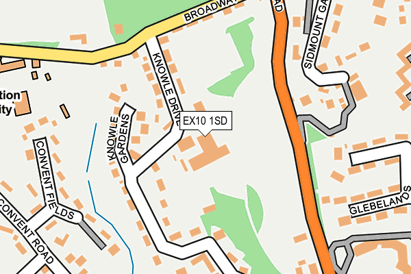 EX10 1SD map - OS OpenMap – Local (Ordnance Survey)