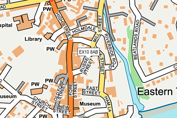 EX10 8AB map - OS OpenMap – Local (Ordnance Survey)