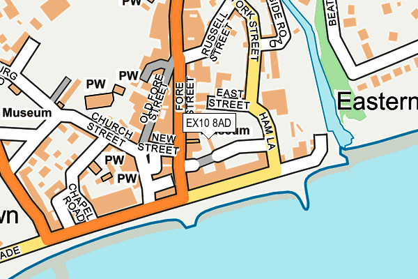 EX10 8AD map - OS OpenMap – Local (Ordnance Survey)